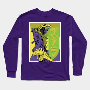 Evangelion Godzilla Style Long Sleeve T-Shirt